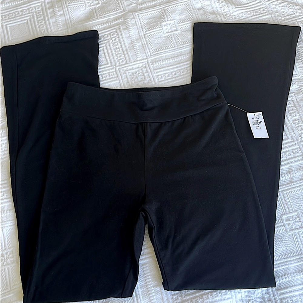 Gap Kids XXL Black Stretch Flare Leggings Cotton Spandex NWT